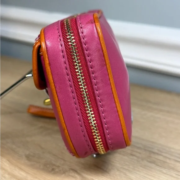 Coach 65th Anniversary Legacy Pink and Orange Wristlet Jewelry Bag - Picture 8 of 16